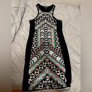 Express fitted sequin dress